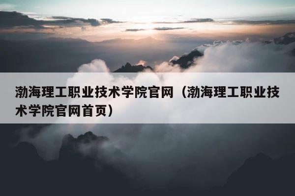 渤海理工职业技术学院官网（渤海理工职业技术学院官网首页） 第1张