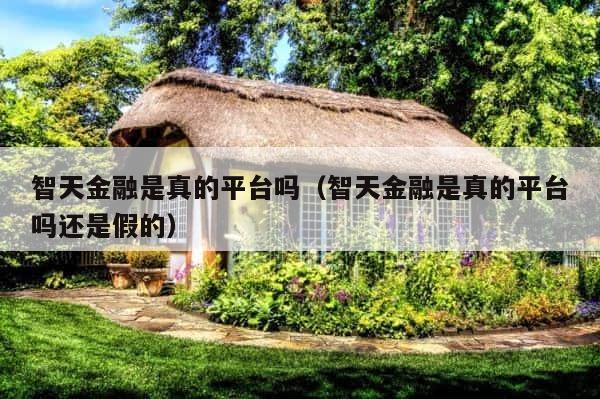 智天金融是真的平台吗（智天金融是真的平台吗还是假的） 第1张