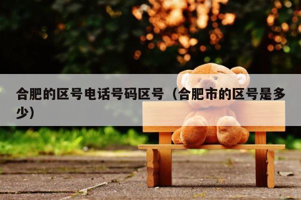 合肥的区号电话号码区号（合肥市的区号是多少） 第1张
