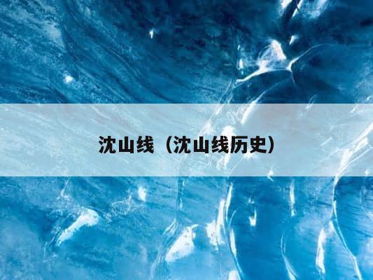 沈山线（沈山线历史） 第1张