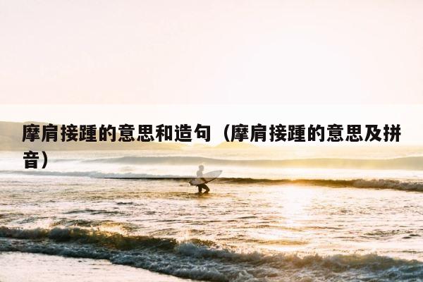 摩肩接踵的意思和造句（摩肩接踵的意思及拼音） 第1张