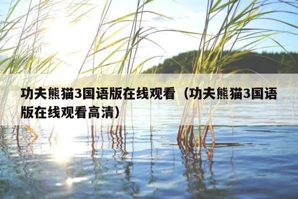 功夫熊猫3国语版在线观看（功夫熊猫3国语版在线观看高清） 第1张