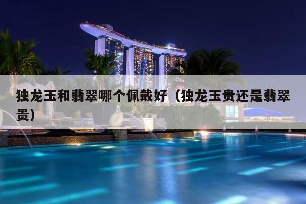 独龙玉和翡翠哪个佩戴好（独龙玉贵还是翡翠贵） 第1张