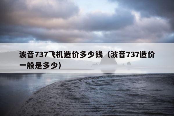 波音737飞机造价多少钱（波音737造价一般是多少） 第1张