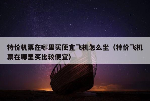 特价机票在哪里买便宜飞机怎么坐（特价飞机票在哪里买比较便宜） 第1张