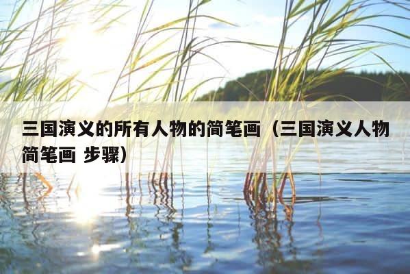 三国演义的所有人物的简笔画（三国演义人物简笔画 步骤） 第1张
