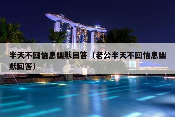 半天不回信息幽默回答（老公半天不回信息幽默回答） 第1张