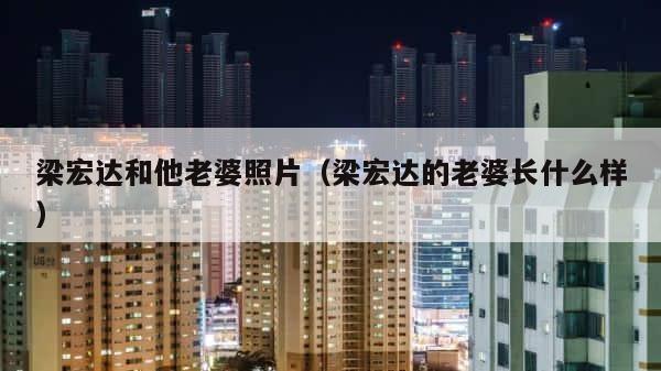 梁宏达和他老婆照片（梁宏达的老婆长什么样） 第1张