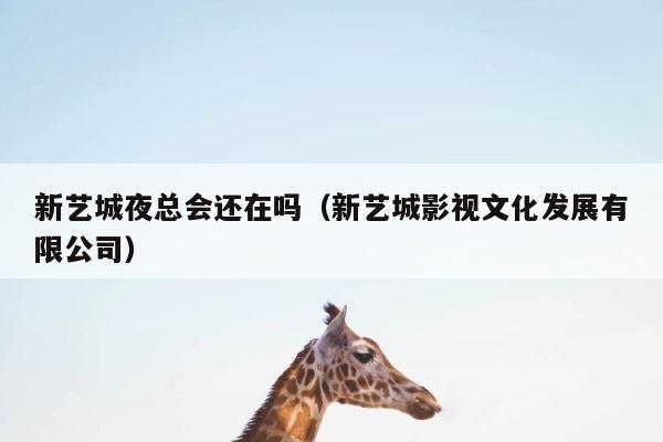 新艺城夜总会还在吗（新艺城影视文化发展有限公司） 第1张