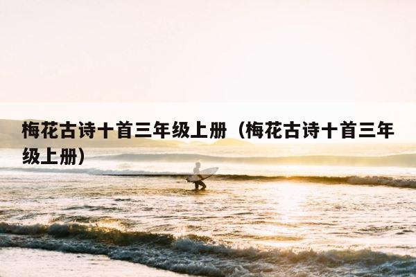 梅花古诗十首三年级上册（梅花古诗十首三年级上册） 第1张
