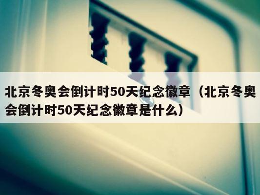 北京冬奥会倒计时50天纪念徽章（北京冬奥会倒计时50天纪念徽章是什么） 第1张