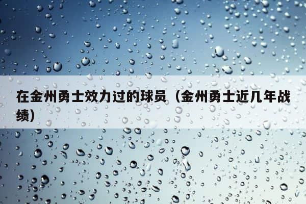 在金州勇士效力过的球员（金州勇士近几年战绩） 第1张