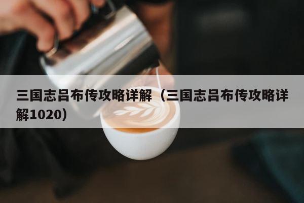 三国志吕布传攻略详解（三国志吕布传攻略详解1020） 第1张