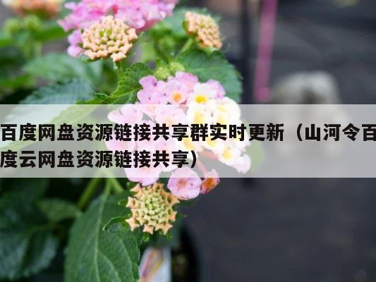 百度网盘资源链接共享群实时更新（山河令百度云网盘资源链接共享） 第1张