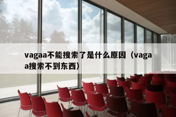 vagaa不能搜索了是什么原因（vagaa搜索不到东西） 第1张