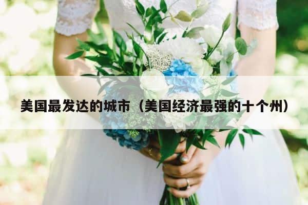 美国最发达的城市（美国经济最强的十个州） 第1张