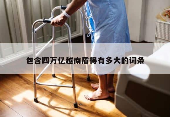 包含四万亿越南盾得有多大的词条 第1张