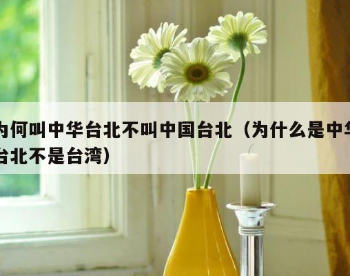 为何叫中华台北不叫中国台北（为什么是中华台北不是台湾） 第1张