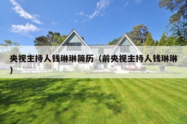 央视主持人钱琳琳简历（前央视主持人钱琳琳） 第1张