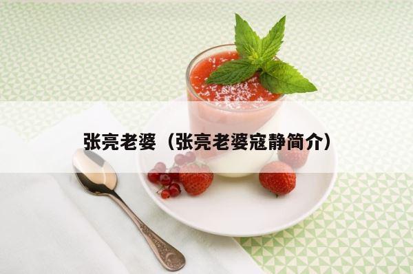张亮老婆（张亮老婆寇静简介） 第1张