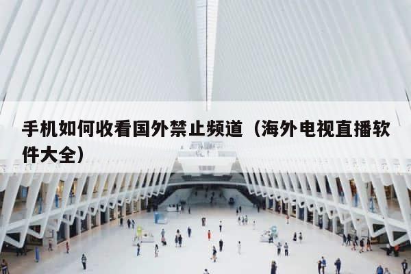 手机如何收看国外禁止频道（海外电视直播软件大全） 第1张