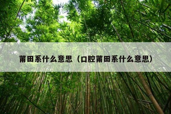莆田系什么意思（口腔莆田系什么意思） 第1张