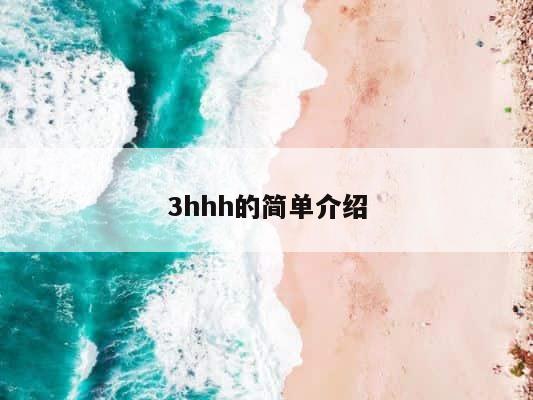3hhh的简单介绍 第1张