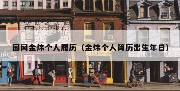 国网金炜个人履历（金炜个人简历出生年日） 第1张