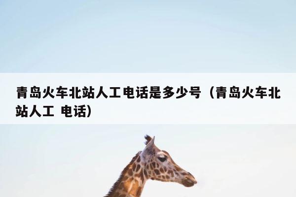 青岛火车北站人工电话是多少号（青岛火车北站人工 电话） 第1张