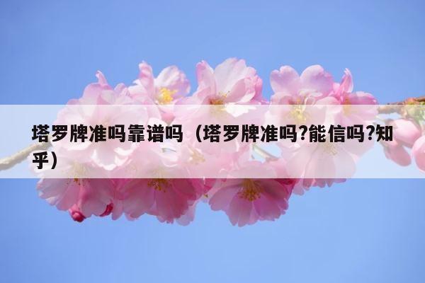 塔罗牌准吗靠谱吗（塔罗牌准吗?能信吗?知乎） 第1张
