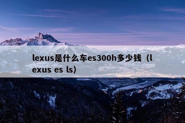 lexus是什么车es300h多少钱（lexus es ls） 第1张