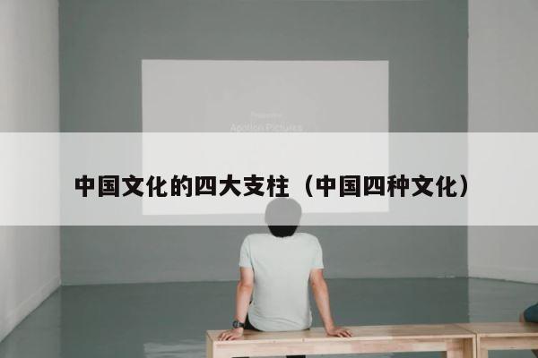 中国文化的四大支柱（中国四种文化） 第1张