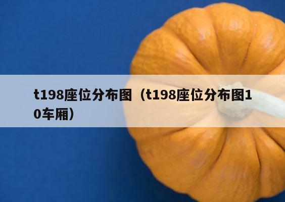 t198座位分布图（t198座位分布图10车厢） 第1张