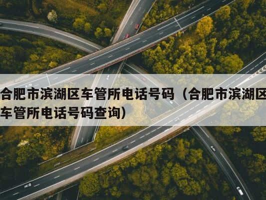 合肥市滨湖区车管所电话号码（合肥市滨湖区车管所电话号码查询） 第1张