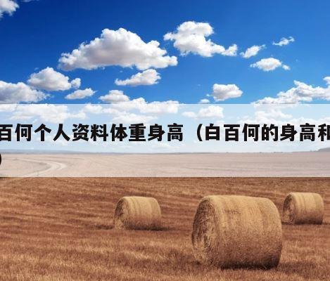 白百何个人资料体重身高（白百何的身高和体重） 第1张