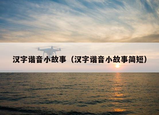 汉字谐音小故事（汉字谐音小故事简短） 第1张