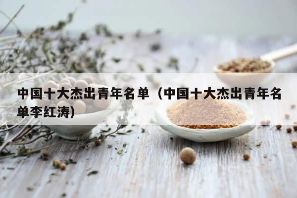 中国十大杰出青年名单（中国十大杰出青年名单李红涛） 第1张