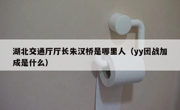 湖北交通厅厅长朱汉桥是哪里人（yy团战加成是什么） 第1张