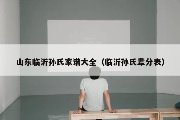 山东临沂孙氏家谱大全（临沂孙氏辈分表） 第1张