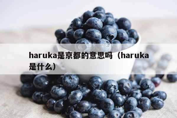 haruka是京都的意思吗（haruka是什么） 第1张