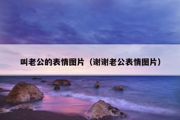 叫老公的表情图片（谢谢老公表情图片） 第1张
