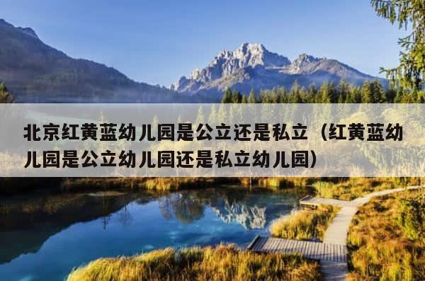 北京红黄蓝幼儿园是公立还是私立（红黄蓝幼儿园是公立幼儿园还是私立幼儿园） 第1张