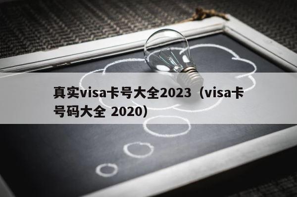 真实visa卡号大全2023（visa卡号码大全 2020） 第1张