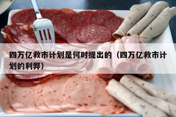 四万亿救市计划是何时提出的（四万亿救市计划的利弊） 第1张