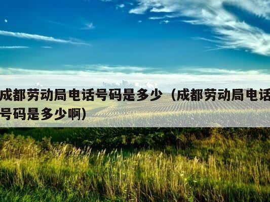 成都劳动局电话号码是多少（成都劳动局电话号码是多少啊） 第1张