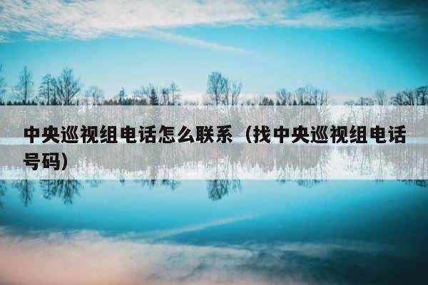 中央巡视组电话怎么联系（找中央巡视组电话号码） 第1张