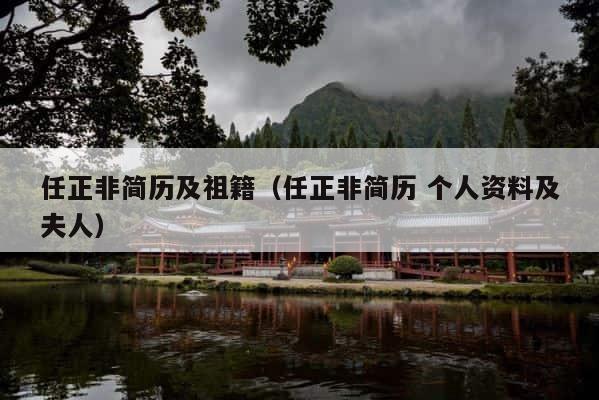 任正非简历及祖籍（任正非简历 个人资料及夫人） 第1张