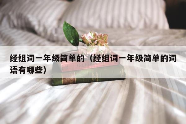 经组词一年级简单的（经组词一年级简单的词语有哪些） 第1张