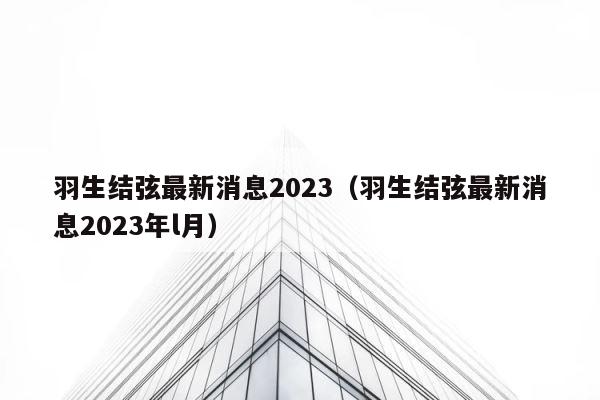 羽生结弦最新消息2023（羽生结弦最新消息2023年l月） 第1张