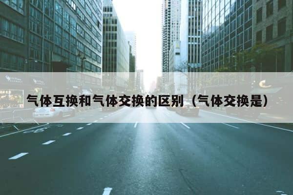气体互换和气体交换的区别（气体交换是） 第1张